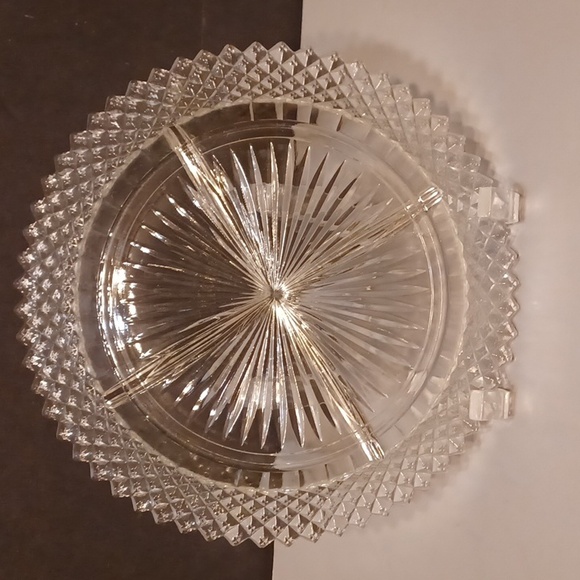 Anchor Hocking 8" Miss America Clear 4 Part Relish Dish - Picture 3 of 7